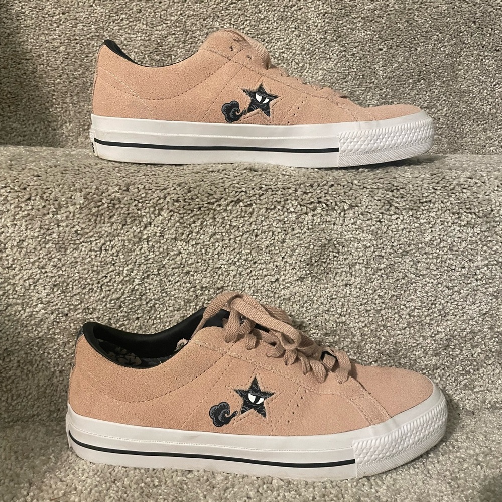 Converse One Star Pro Clay Pink Suede Skate Shoes size 7.5